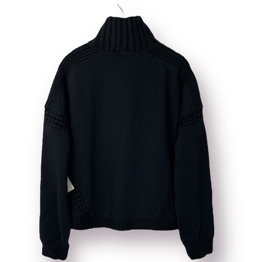 Anthropologie Daily Practice Black Cable-Knit Sweater XL NWT - Picture 7 of 11
